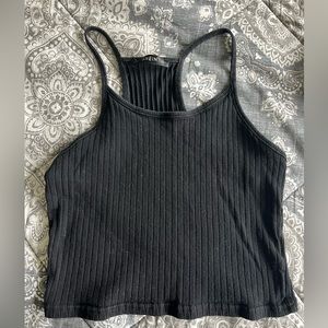 black shein crop top